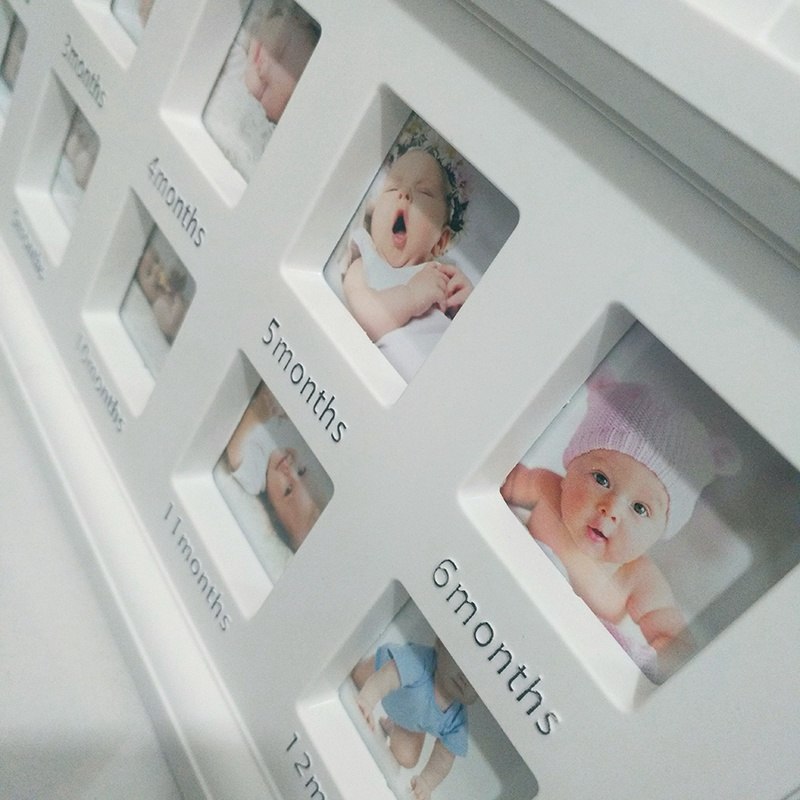 Baby Memorial Growing Picture Frame 1 12 Month Baby Photo Frame Display Kids Birthday Gifts Home Room Decor Wall Decorations Parent Thesis